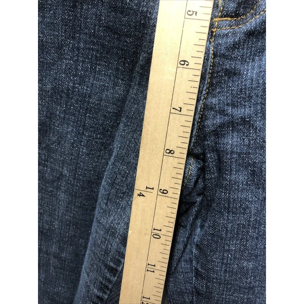Michael Kors Women Jeans Size 8 Bootcut Dark Wash Studded Glam Western Denim